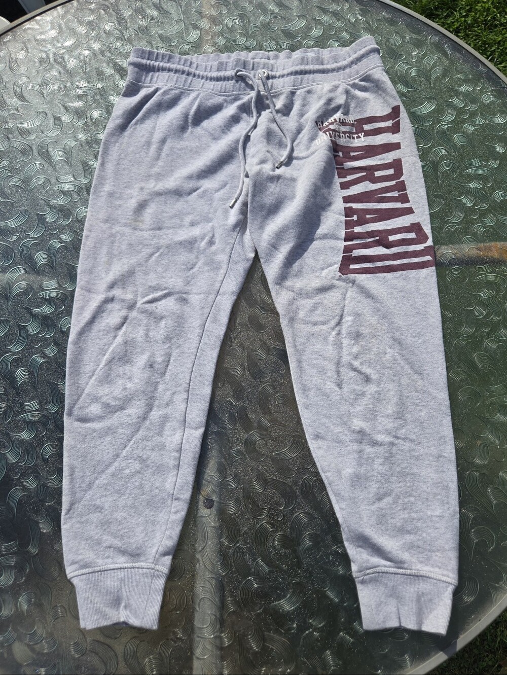 H&M Harvard University Sweatpants size med